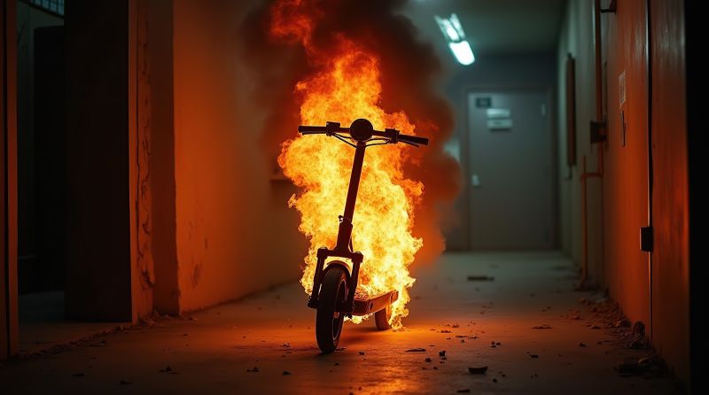 lithium battery fire